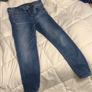 Hi rise skinny jeans short inseam